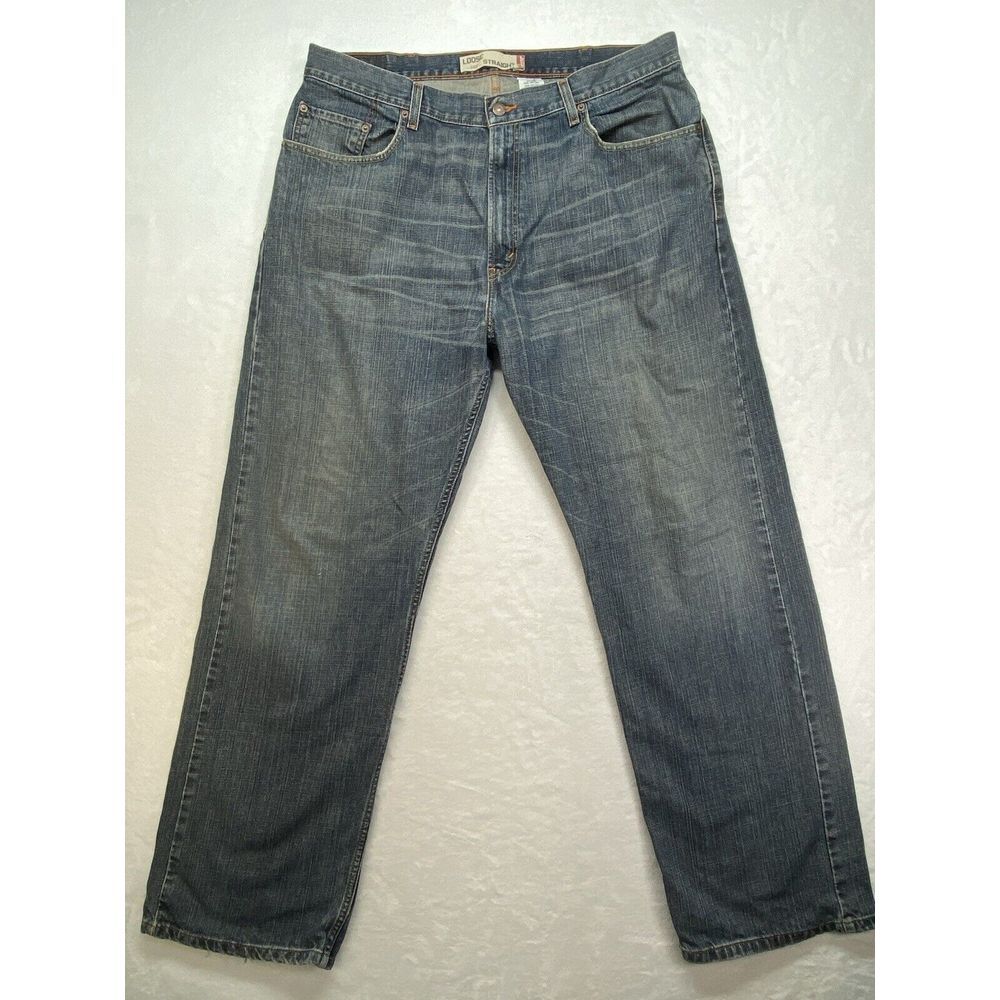 Levis 569 Jeans Mens 38x34 Loose Straight Pants Heavy Denim Baggy Relaxed Y2K